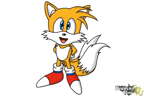 How to Draw Tails From Sonic 2 - Step 13 How to Draw Tails From Sonic 2 - Step 13