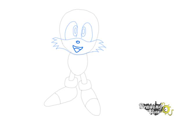 How to Draw Tails From Sonic 2 - Step 6 How to Draw Tails From Sonic 2 - Step 6