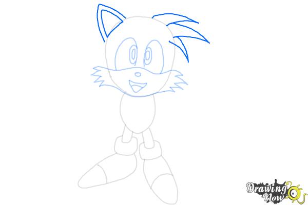 How to Draw Tails From Sonic 2 - Step 7 How to Draw Tails From Sonic 2 - Step 7