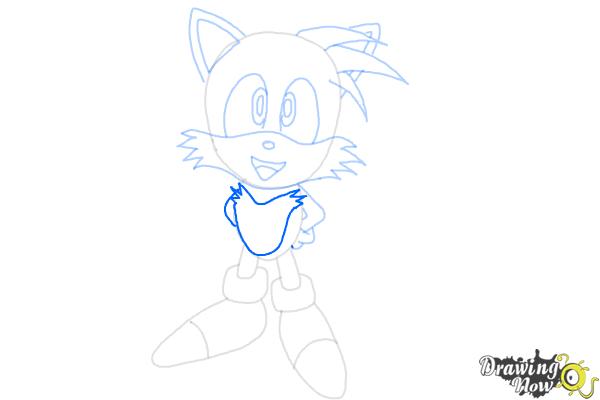 How to Draw Tails From Sonic 2 - Step 9 How to Draw Tails From Sonic 2 - Step 9