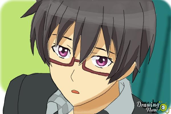 How to Draw Takeru from Etotama - Step 8