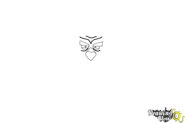 How to Draw Terence from The Angry Birds Movie - Step 3 How to Draw Terence from The Angry Birds Movie - Step 3