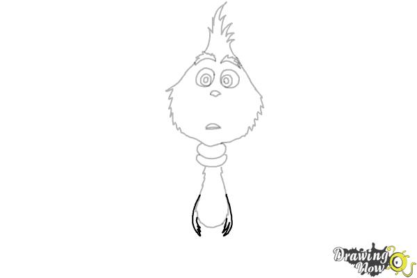 How to Draw The Grinch - Step 7 How to Draw The Grinch - Step 7