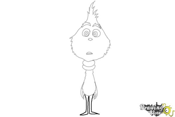 How to Draw The Grinch - Step 8 How to Draw The Grinch - Step 8