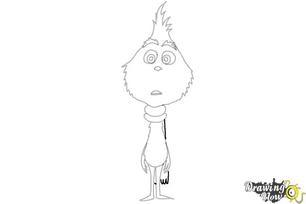How to Draw The Grinch - Step 9 How to Draw The Grinch - Step 9