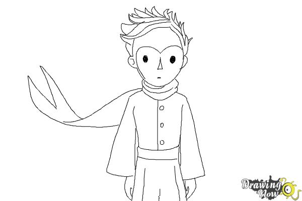 How to Draw The Little Prince - Step 10 How to Draw The Little Prince - Step 10