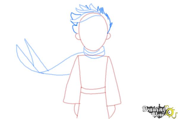 How to Draw The Little Prince - Step 7 How to Draw The Little Prince - Step 7