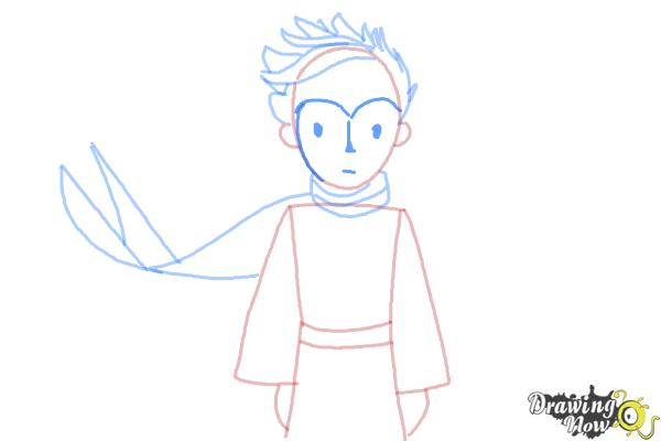 How to Draw The Little Prince - Step 8 How to Draw The Little Prince - Step 8