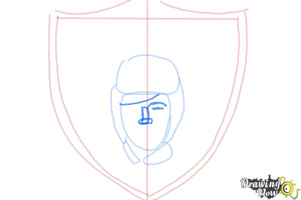 How to Draw The Oakland Raiders, Nfl Team Logo - Step 5 How to Draw The Oakland Raiders, Nfl Team Logo - Step 5
