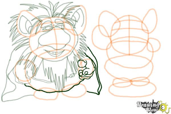 How to Draw The Trolls from Frozen - Step 13 How to Draw The Trolls from Frozen - Step 13