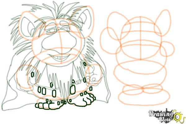 How to Draw The Trolls from Frozen - Step 14 How to Draw The Trolls from Frozen - Step 14