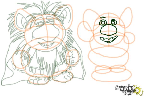 How to Draw The Trolls from Frozen - Step 15 How to Draw The Trolls from Frozen - Step 15