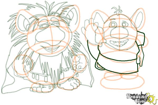 How to Draw The Trolls from Frozen - Step 17 How to Draw The Trolls from Frozen - Step 17