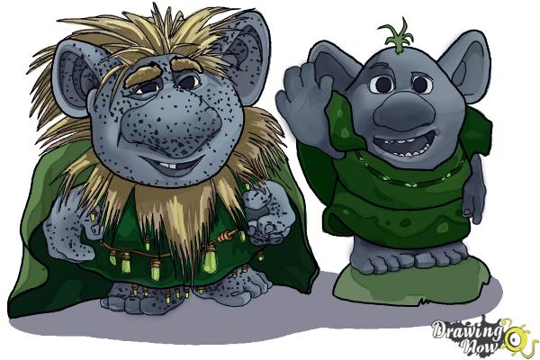 How to Draw The Trolls from Frozen - Step 20 How to Draw The Trolls from Frozen - Step 20