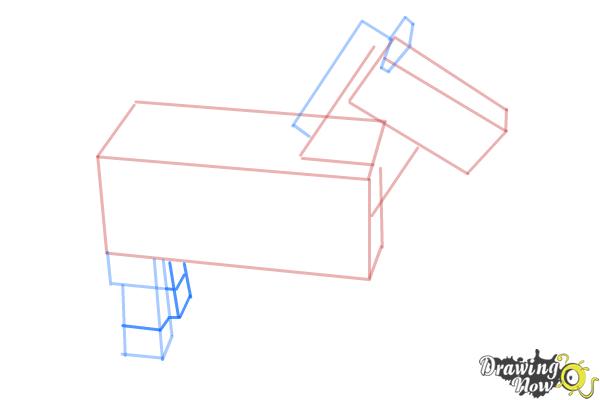 How to Draw The Undead Horse from Minecraft - Step 6 How to Draw The Undead Horse from Minecraft - Step 6