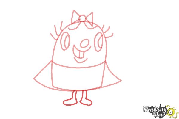 How to Draw Tiffi from Candy Crush - Step 6