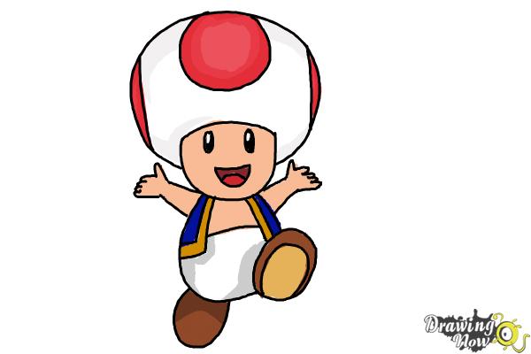How to Draw Toad from The Super Mario Bros. Movie - Step 13
