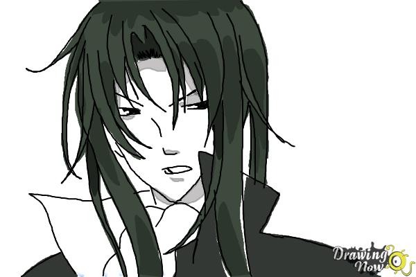 How to Draw Tokiwa from Bloody Cross - Step 10