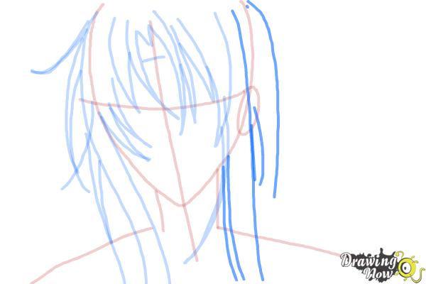 How to Draw Tokiwa from Bloody Cross - Step 6