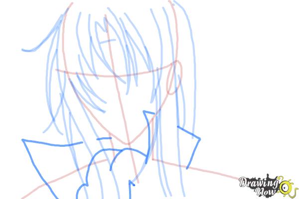 How to Draw Tokiwa from Bloody Cross - Step 7