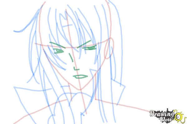 How to Draw Tokiwa from Bloody Cross - Step 8