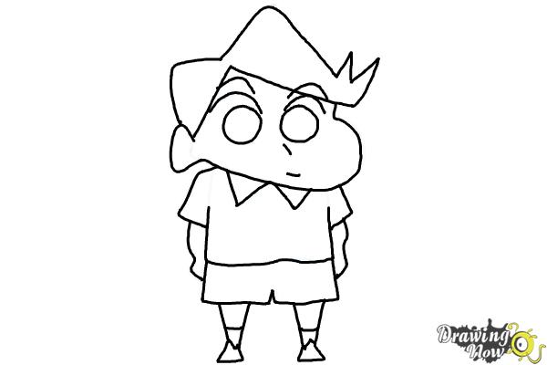 How to Draw Toru Kazama from Crayon Shin-chan - Step 11 How to Draw Toru Kazama from Crayon Shin-chan - Step 11