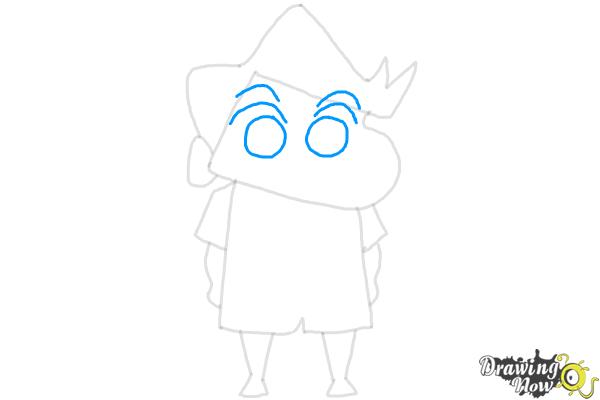 How to Draw Toru Kazama from Crayon Shin-chan - Step 8 How to Draw Toru Kazama from Crayon Shin-chan - Step 8