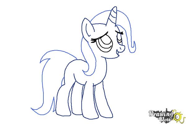 How to Draw Trixie Lulamoon from My Little Pony Friendship Is Magic - Step 8 How to Draw Trixie Lulamoon from My Little Pony Friendship Is Magic - Step 8