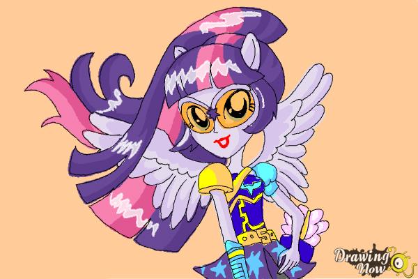 How to Draw Twilight Sparkle from My Little Pony Equestria Girls Friendship Games - Step 12 How to Draw Twilight Sparkle from My Little Pony Equestria Girls Friendship Games - Step 12
