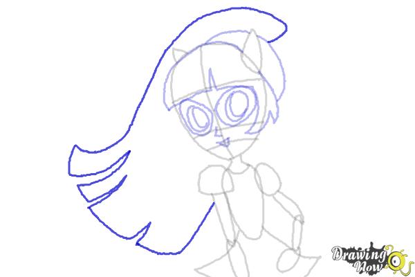 How to Draw Twilight Sparkle from My Little Pony Equestria Girls Friendship Games - Step 8 How to Draw Twilight Sparkle from My Little Pony Equestria Girls Friendship Games - Step 8