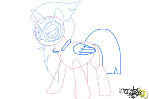 How to Draw Twilight Sparkle, Masked Matter-Horn from Power Ponies - Step 7 How to Draw Twilight Sparkle, Masked Matter-Horn from Power Ponies - Step 7