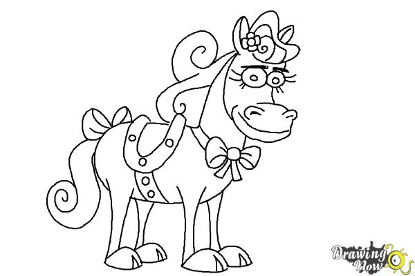 How to Draw Twinkle The Marvel Horse - Step 11 How to Draw Twinkle The Marvel Horse - Step 11