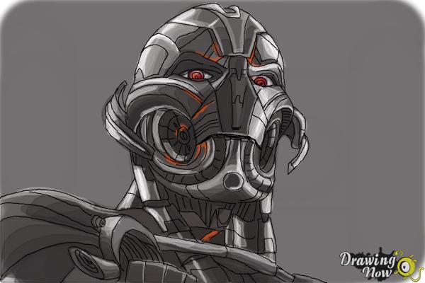 How to Draw Ultron from Avengers: Age Of Ultron - Step 11 How to Draw Ultron from Avengers: Age Of Ultron - Step 11