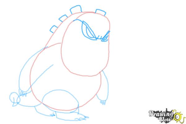 How to Draw Upchuck from Ben 10 Omniverse - Step 6 How to Draw Upchuck from Ben 10 Omniverse - Step 6
