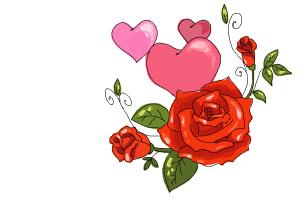 How to Draw Valentine Roses