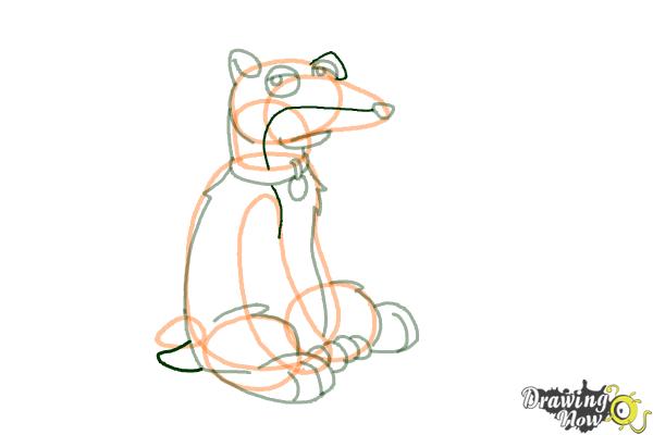 How to Draw Vinny Griffin from Family guy - Step 9 How to Draw Vinny Griffin from Family guy - Step 9