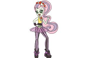 How to Draw Violet Blurr from My Little Pony Equestria Girls