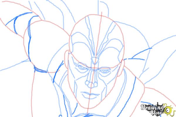 How to Draw Vision from Avengers: Age of Ultron - Step 9 How to Draw Vision from Avengers: Age of Ultron - Step 9