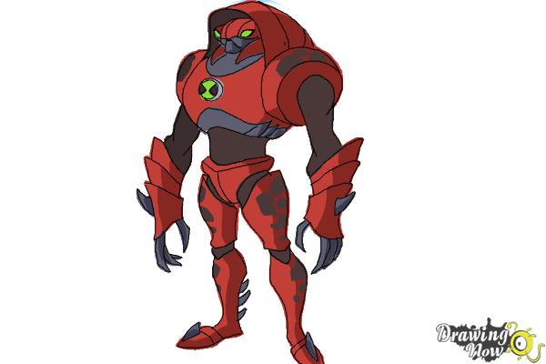 How to Draw Waterhazard from Ben 10 Omniverse - Step 10 How to Draw Waterhazard from Ben 10 Omniverse - Step 10