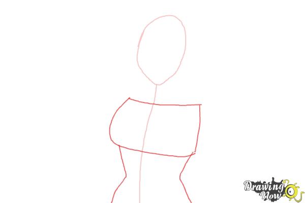 How to Draw Yang Xiao Long from Rwby - Step 2 How to Draw Yang Xiao Long from Rwby - Step 2
