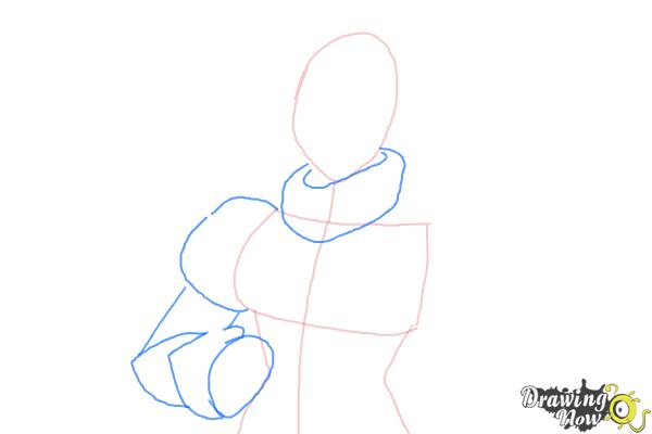 How to Draw Yang Xiao Long from Rwby - Step 3 How to Draw Yang Xiao Long from Rwby - Step 3