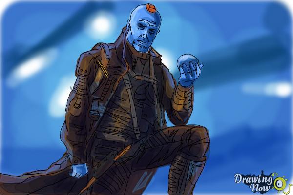 How to Draw Yondu from Guardian Of The Galaxy - Step 11