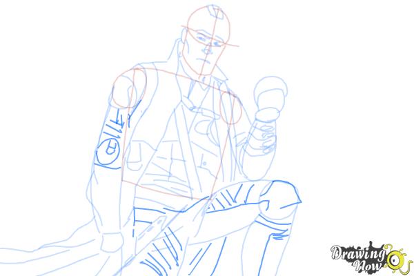 How to Draw Yondu from Guardian Of The Galaxy - Step 9