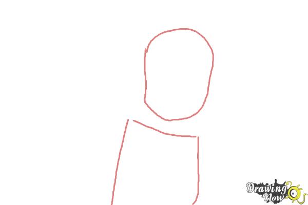 How to Draw Zakuro Fujiwara from Tokyo Mew Mew - Step 1 How to Draw Zakuro Fujiwara from Tokyo Mew Mew - Step 1
