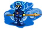 How to Draw Jay, Lighting Ninja from Ninjago